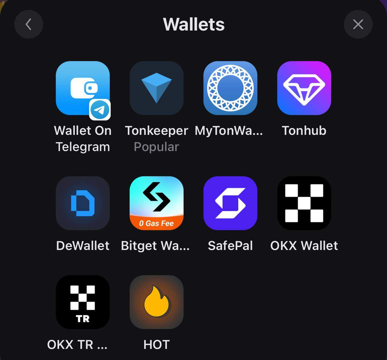 TapSwap Authorized Wallets