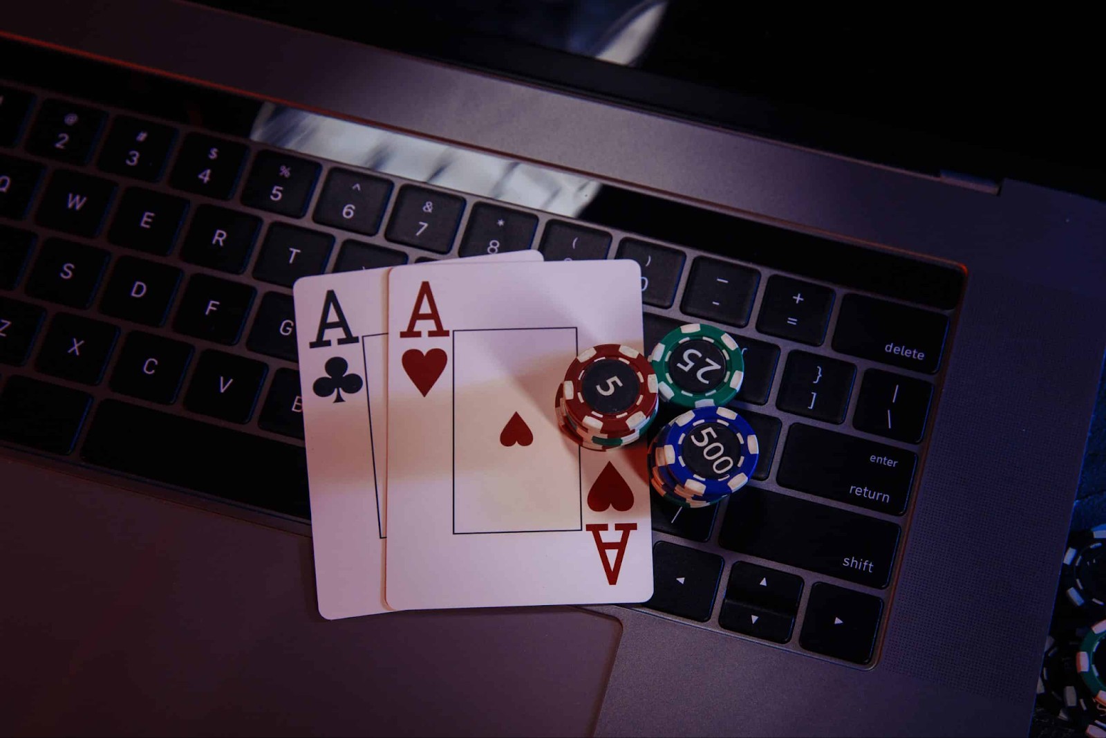 User interacting with an online crypto casino interface on a digital device