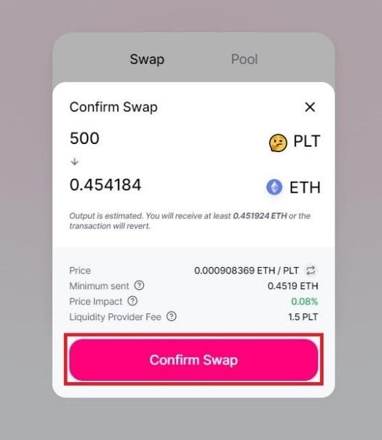 How to Use Uniswap Exchange - Confirm Swap