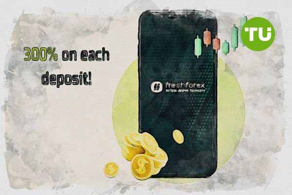 FreshForex tarjoaa 300% talletusbonuksen