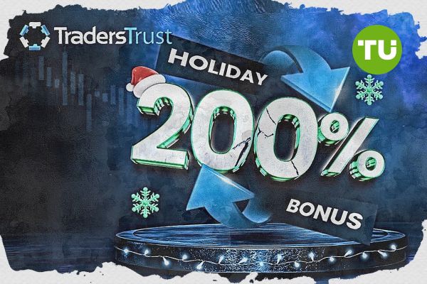 Traders Trust arvostelu: Vuoden lopun kampanja tarjoaa 200% kaupankäyntibonuksen
