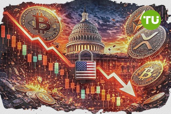 Sannolikheten för en nedstängning av den amerikanska regeringen når 83 %, kryptovalutornas marknadsvärde faller till 2,3 biljoner dollar.