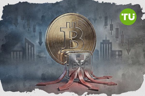 Спотові біткоїн-ETF у США зафіксували чистий відтік у розмірі $104,9 млн на тлі різкого падіння обсягів