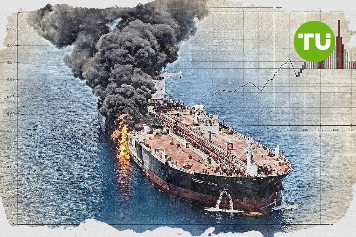Oljeprisen holder seg nær 100 dollar mens Iran intensiverer angrepene i Hormuzstredet.