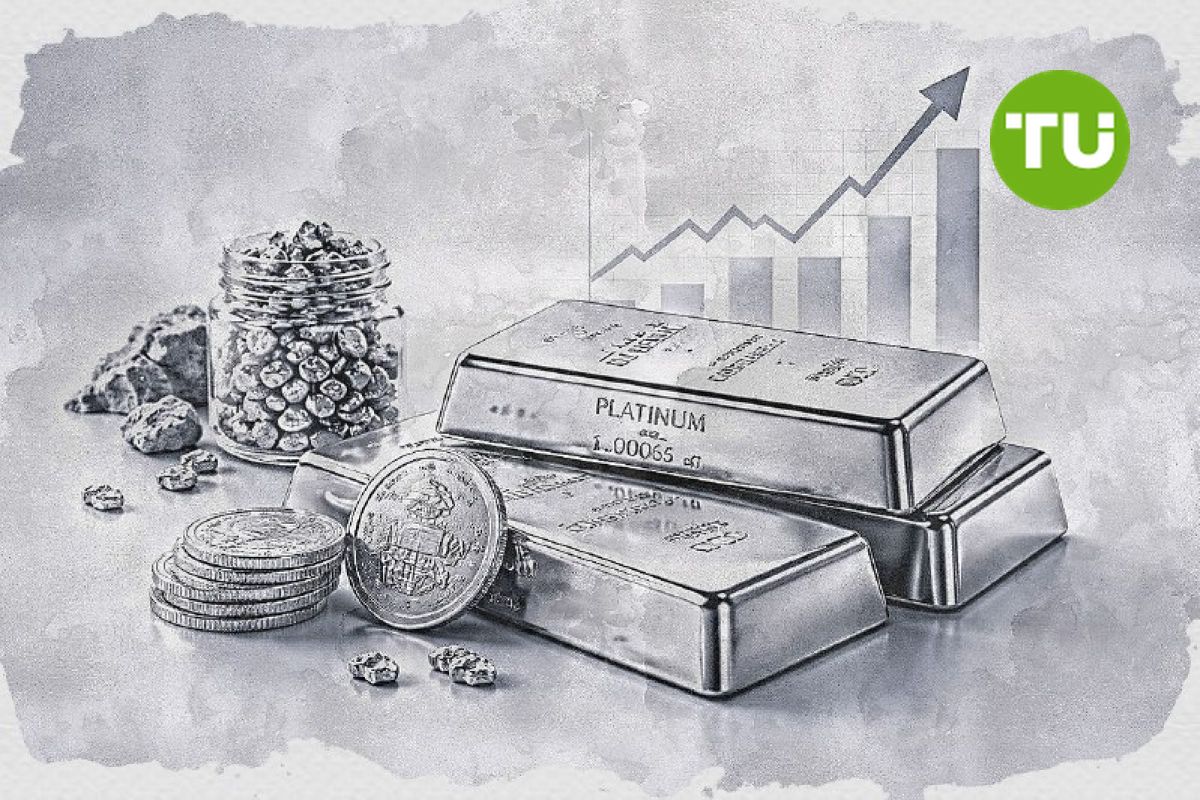 Prețul platinei se menține în jurul valorii de 1.960 USD, în timp ce șocul petrolier continuă să exercite presiune asupra metalelor