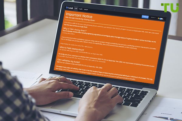 Crypto exchange Txbit has announced its closure Crypto exchange Txbit has announced its closure