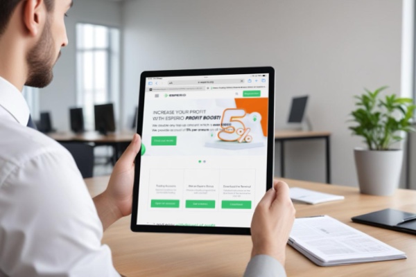 Esperio bonuses and cashback: 2% per month and 24% per year