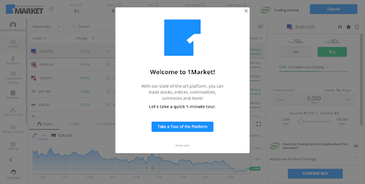 1Market Review — User account