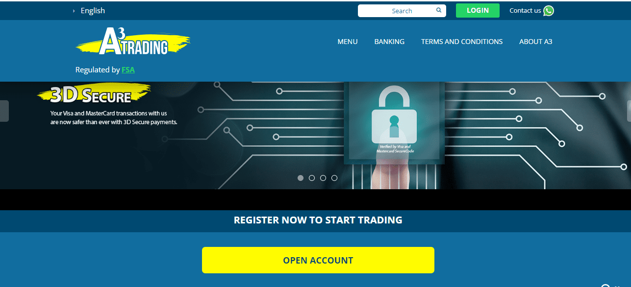 Review of A3Trading’s User Account — Starting registration