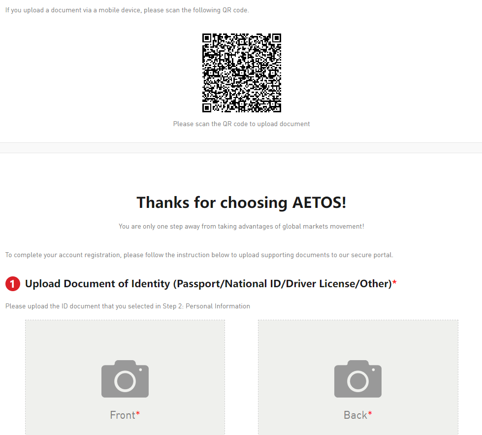 Review of Aetos Markets’ User Account — Verification