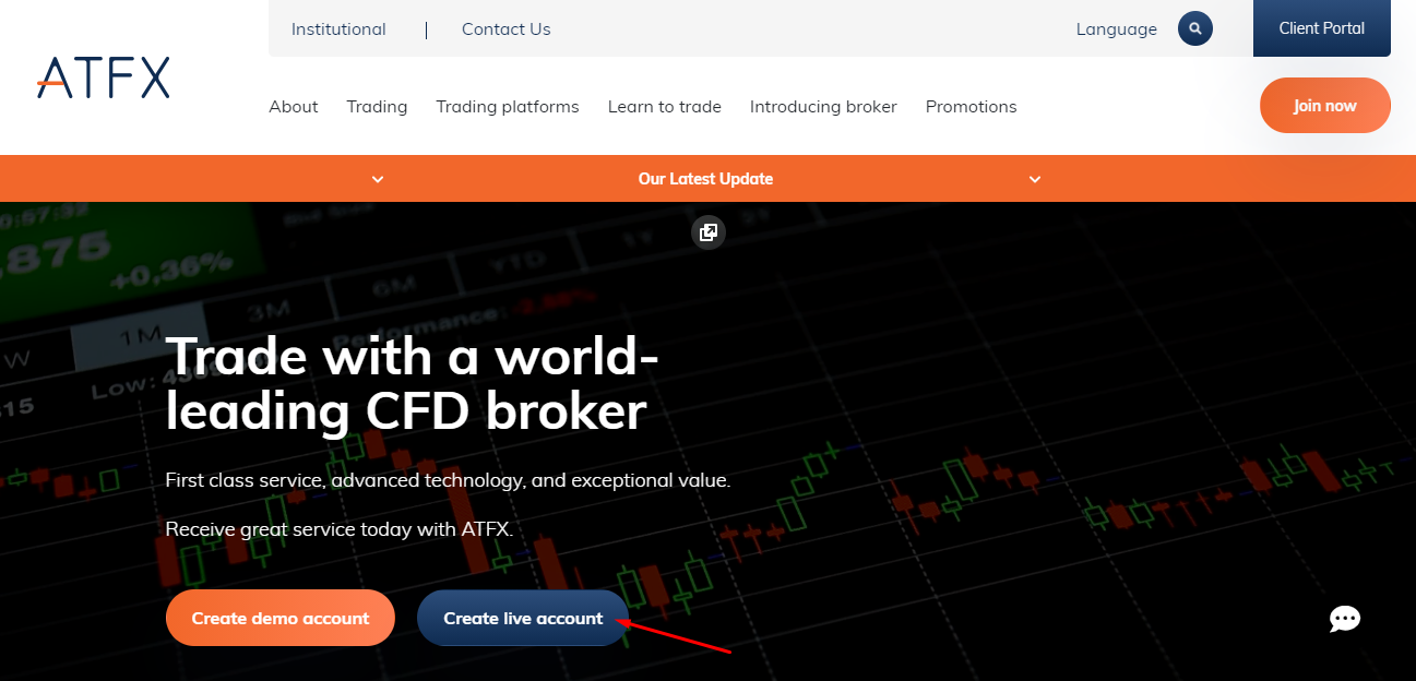 ATFX review – Open a live account