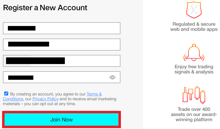 Review of AXIA Investments’ User Account — Registration