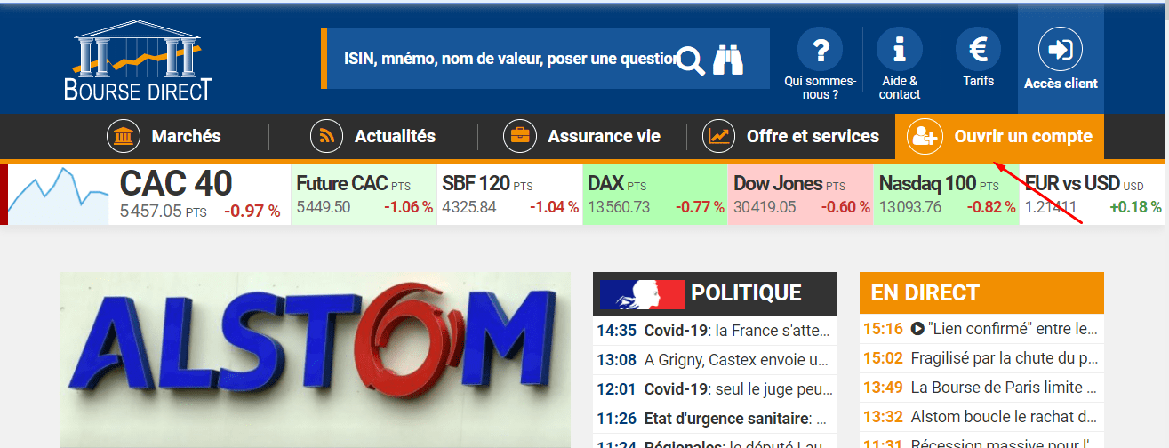 Review of Bourse Direct’s User Account — Open an account