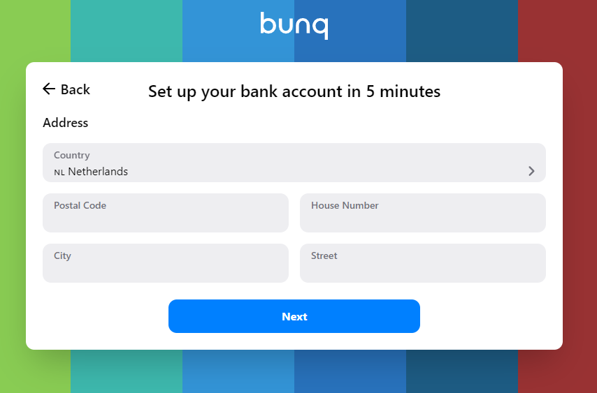 How to open an account at bunq - Step 3