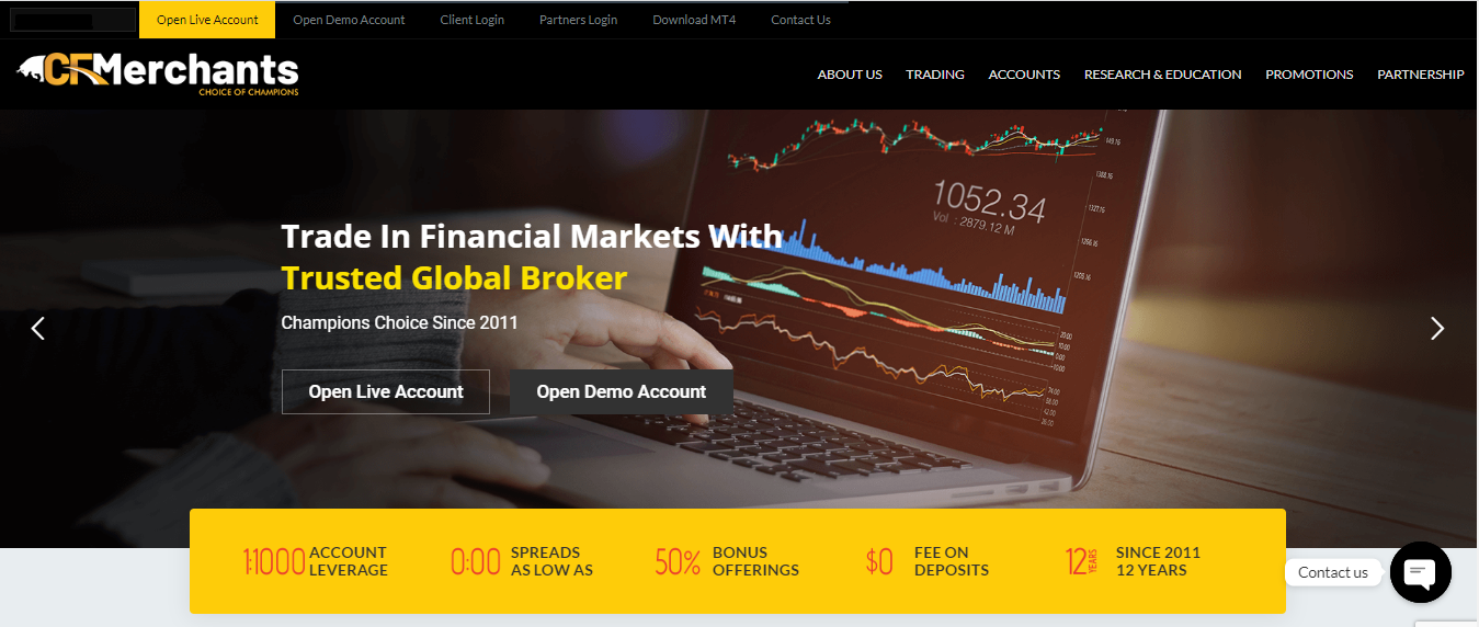 Review of CF Merchants’ User Account — Registration