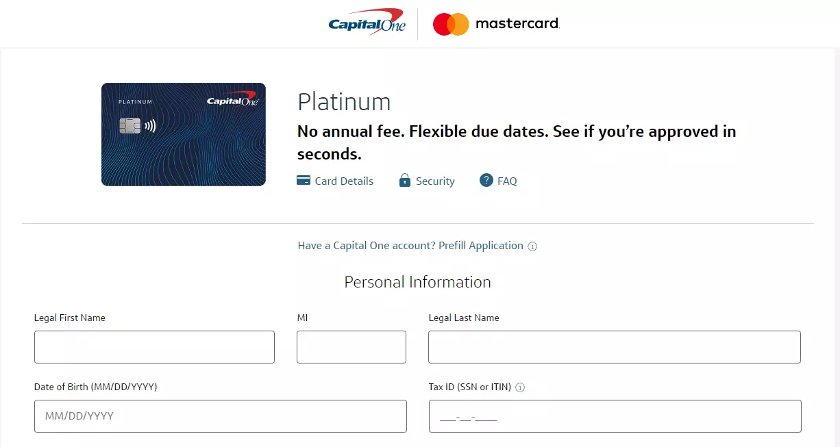 How to open an account at Capital One - Step 3 