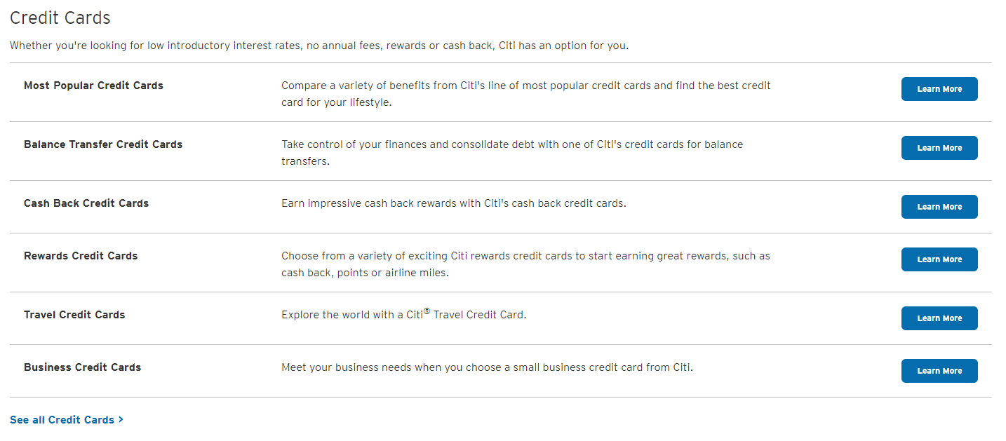 How to open an account at Citibank - Step 3
