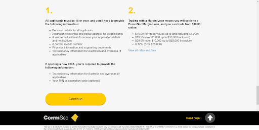 CommSec Review — Broker’s Terms and Conditions