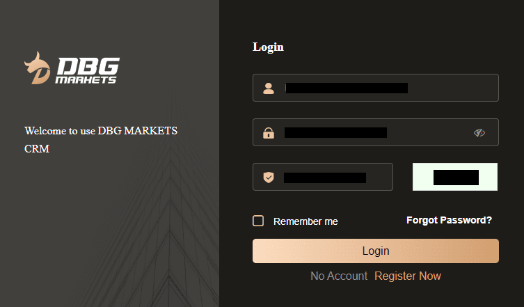 Review of DBG Markets’ User Account — Final registration step