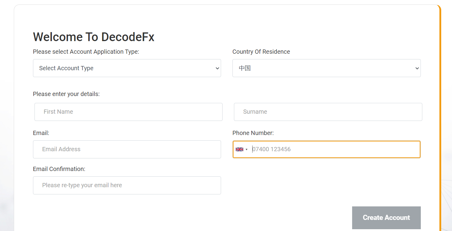 Review of Decode Global’s User Account — Registration