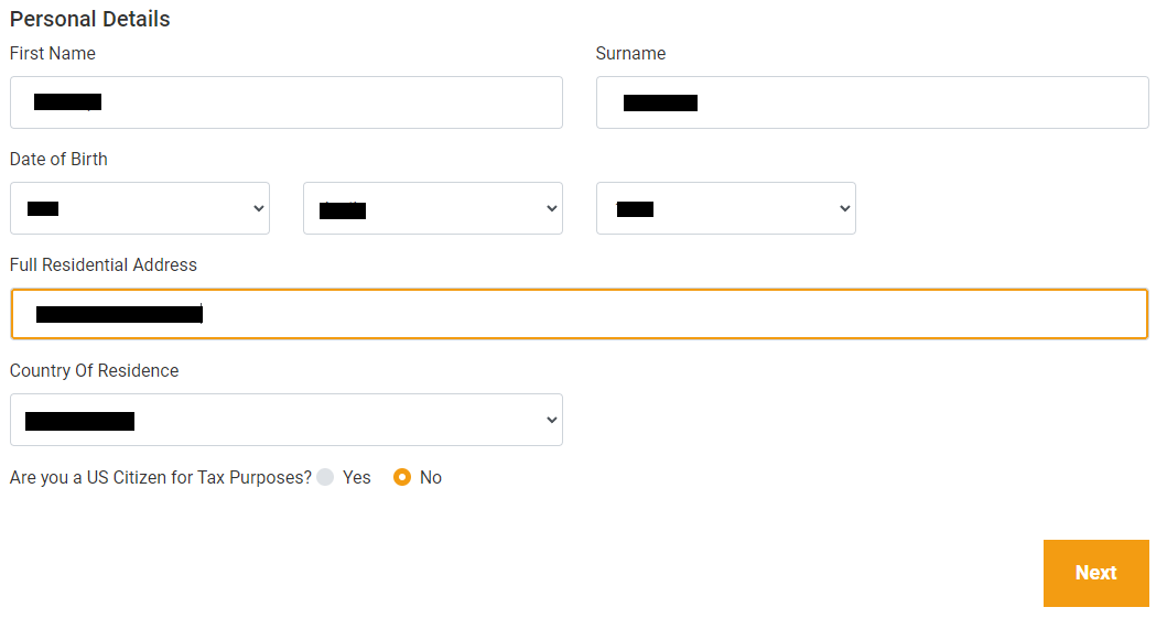 Review of Decode Global’s User Account — Personal information