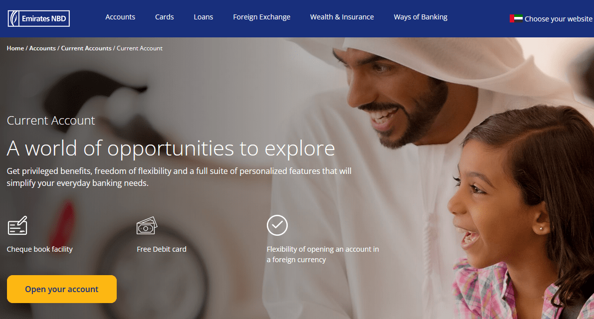 How to open an account with Emirates NBD