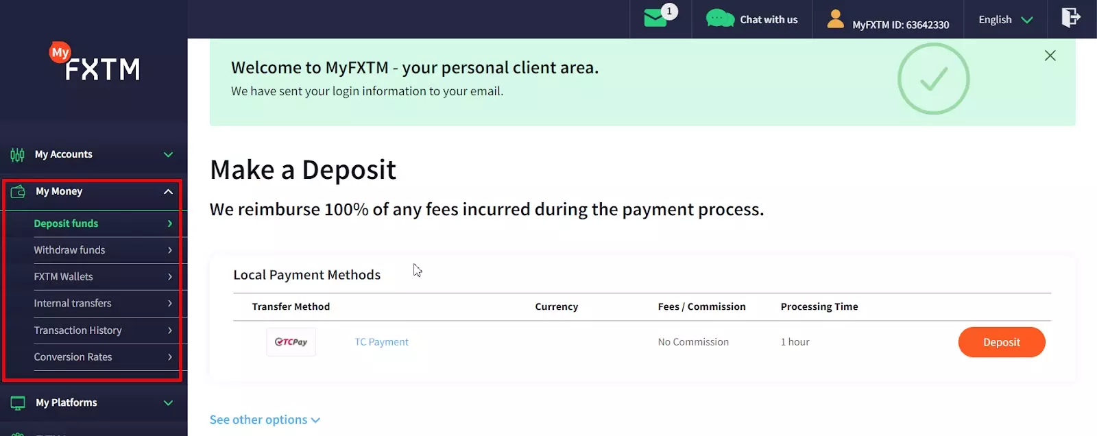 FXTM (Forex Time) Review - Deposits & Withdrawal