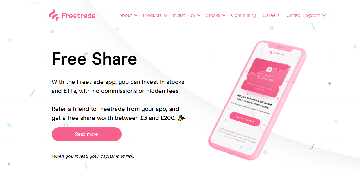 Freetrade Bonuses — Free share