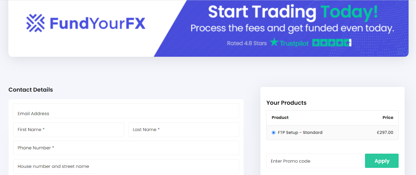 Semakan Akaun Pengguna FundYourFX — Data peribadi