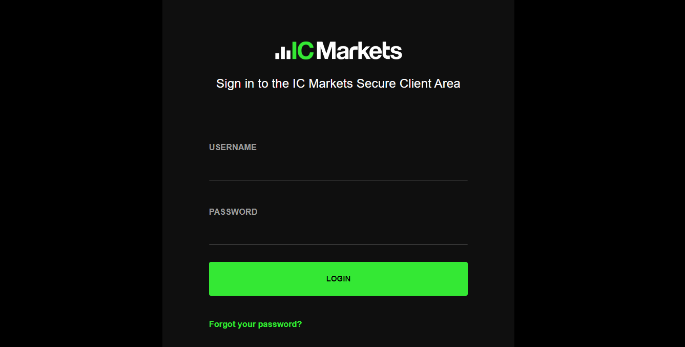 IC Market समीक्षा - व्यक्तिगत क्षेत्र