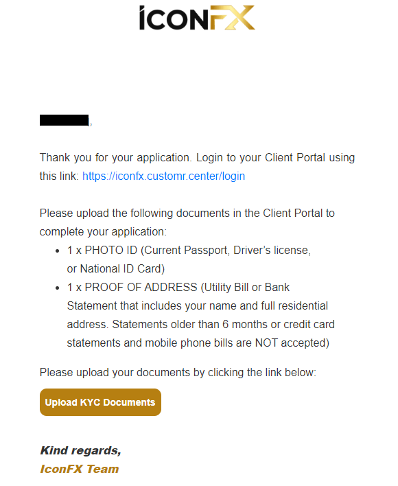 Review of Icon FX’s User Account — Verification