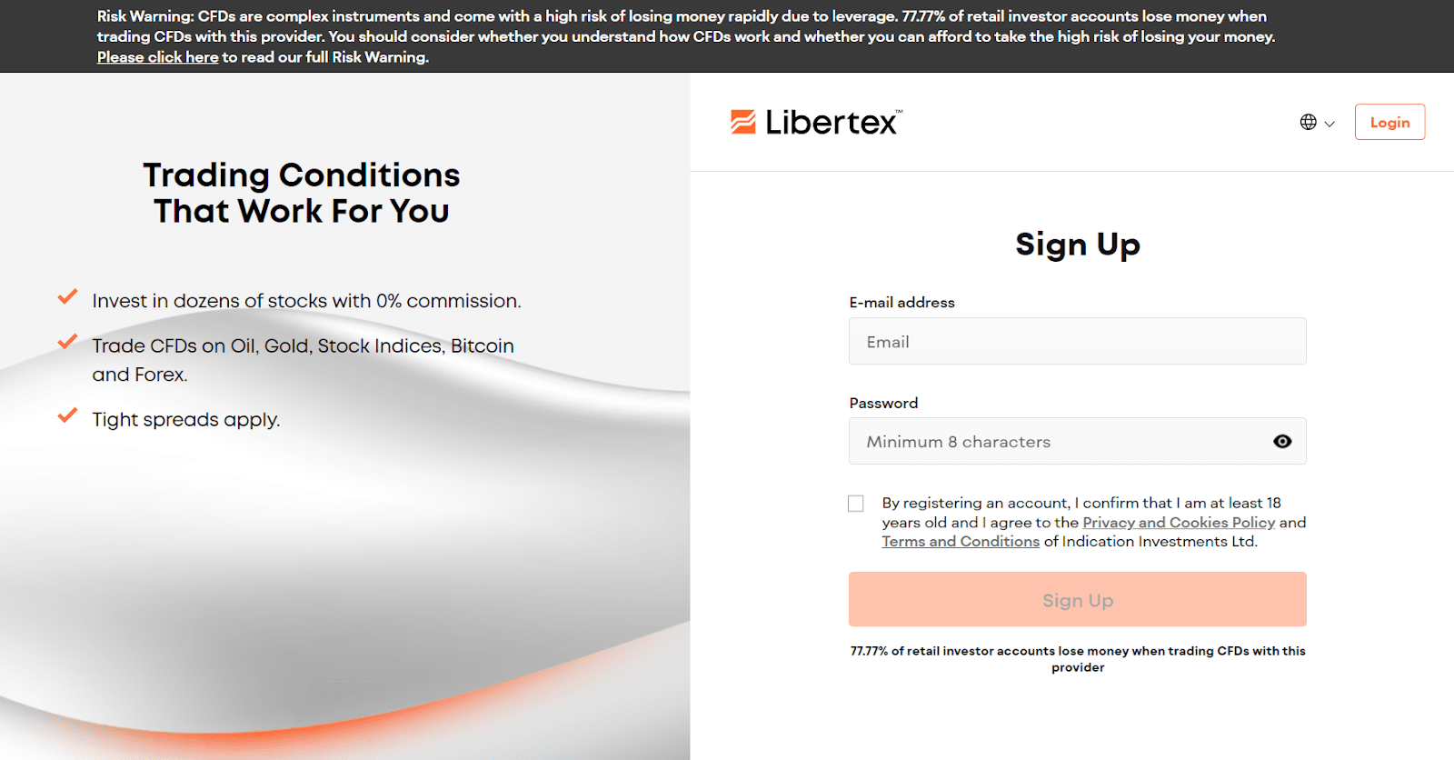 Libertex 综述 - 开立账户