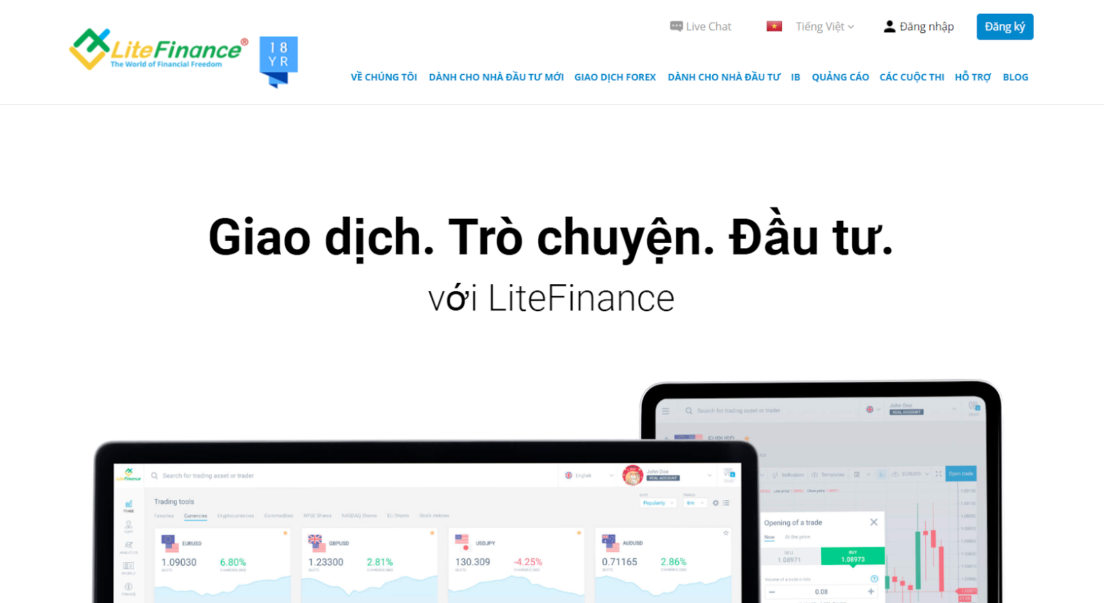 Đánh giá LiteForex - Website chính thức
