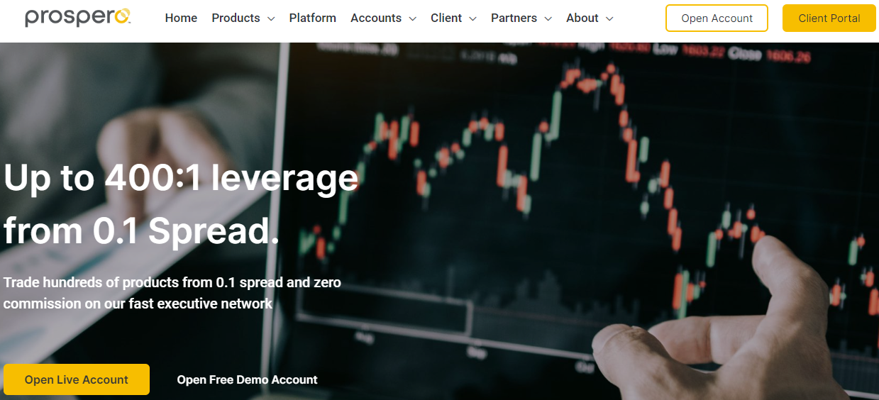 Review of Prospero Global’s User account — Index page