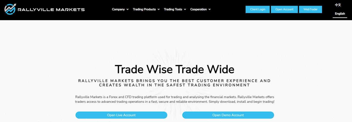 Review of Rallyville Markets’ User Account — Open an account