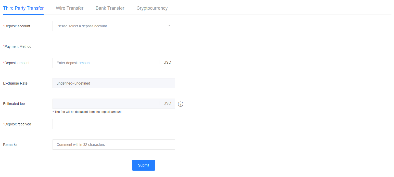 Review of Rallyville Markets’ User Account — Make a deposit