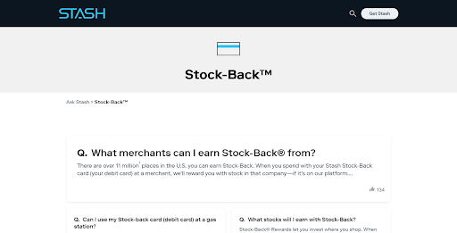 Bonuses by Stash — Stock-Back