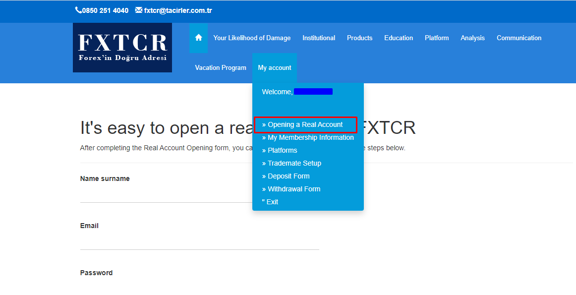 Review of Tacirler Yatırım’s User Account — Open a new live account