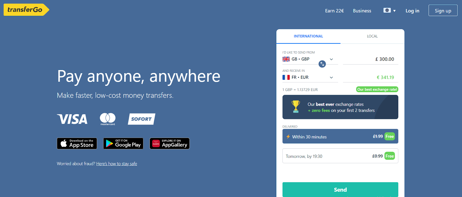 How to open an account at TransferGo