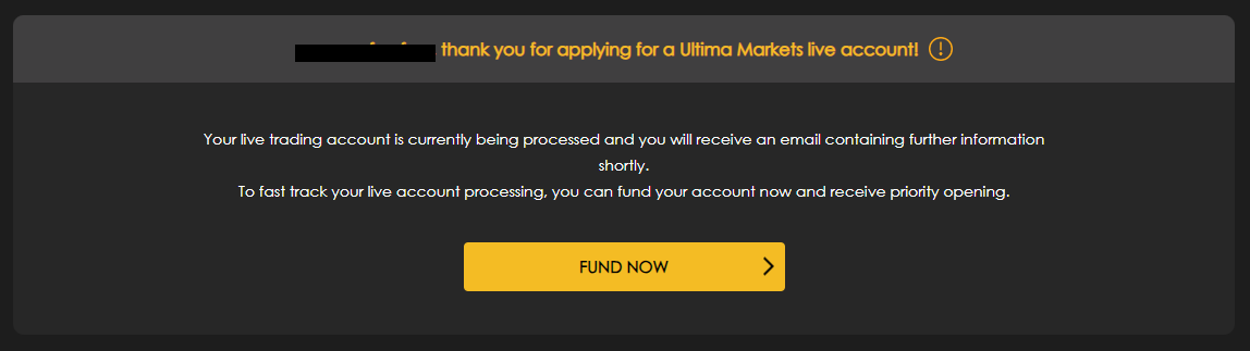 Review of Ultima Markets’ User Account — Account verification