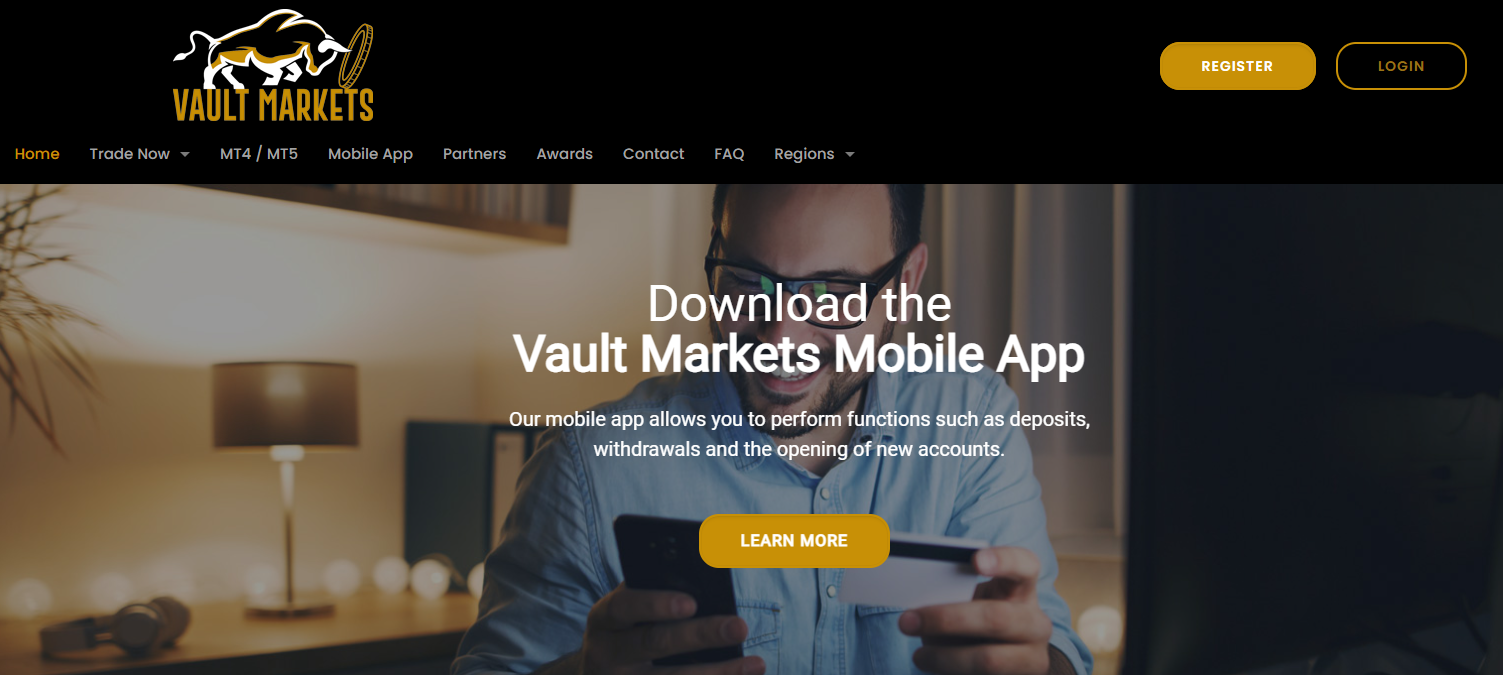 Review of Vault Markets’ User Account — Registration