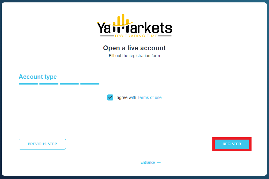 Review of YaMarkets’ User Account — Completing the registration process