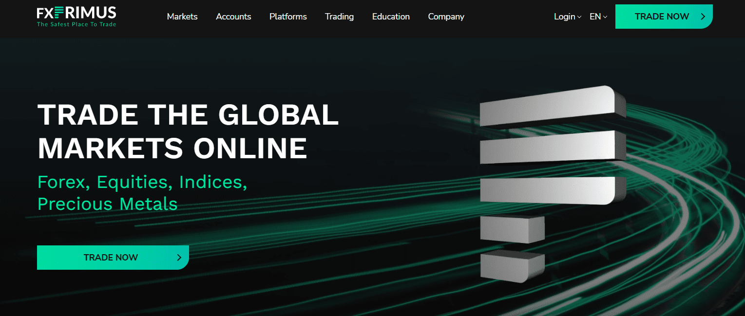 Abrir uma conta no sítio Web da FXPrimus