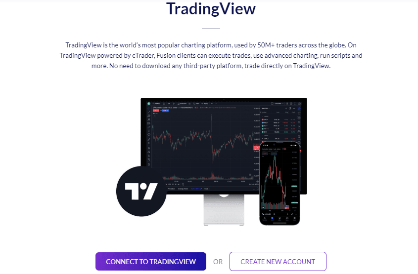 Additional Trading Tools of Fusion Markets - TradingView platform