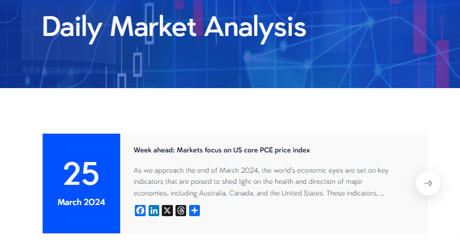 Additional Trading Tools of VT Markets - Market analysis