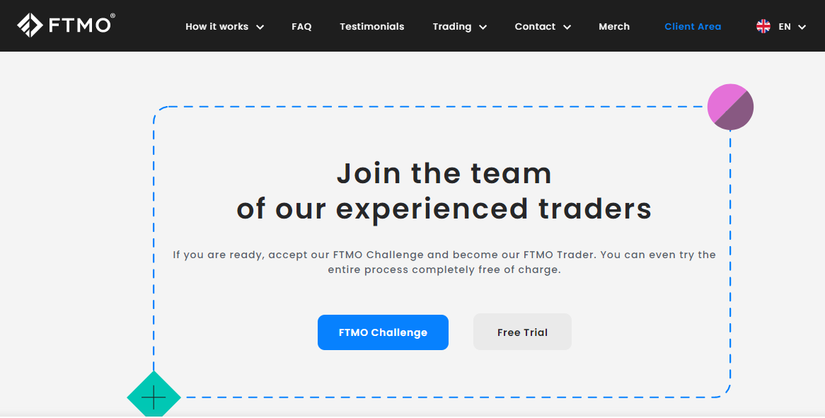 Beoordeling van FTMO's Gebruikersaccount - Registratie