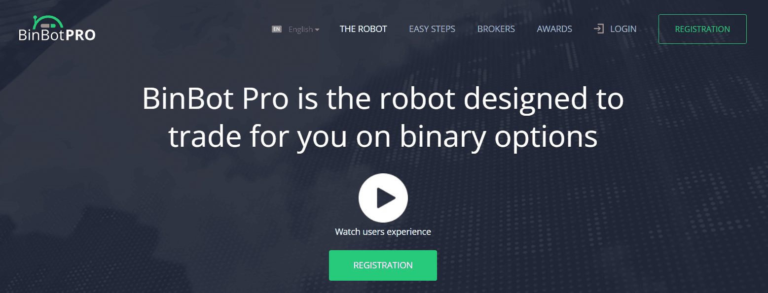 סקירת חשבון משתמש של BinBot Pro - אתר רשמי