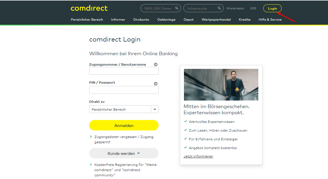 Comdirect Überprüfung - Verifizierung