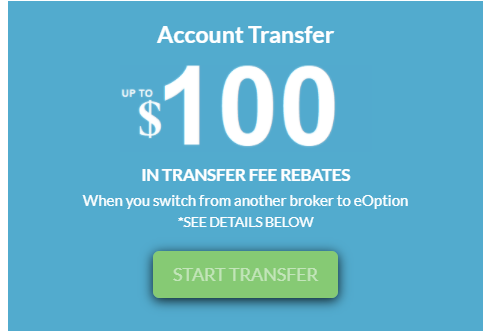 eOption Bonuses - $100 for switching from another broker