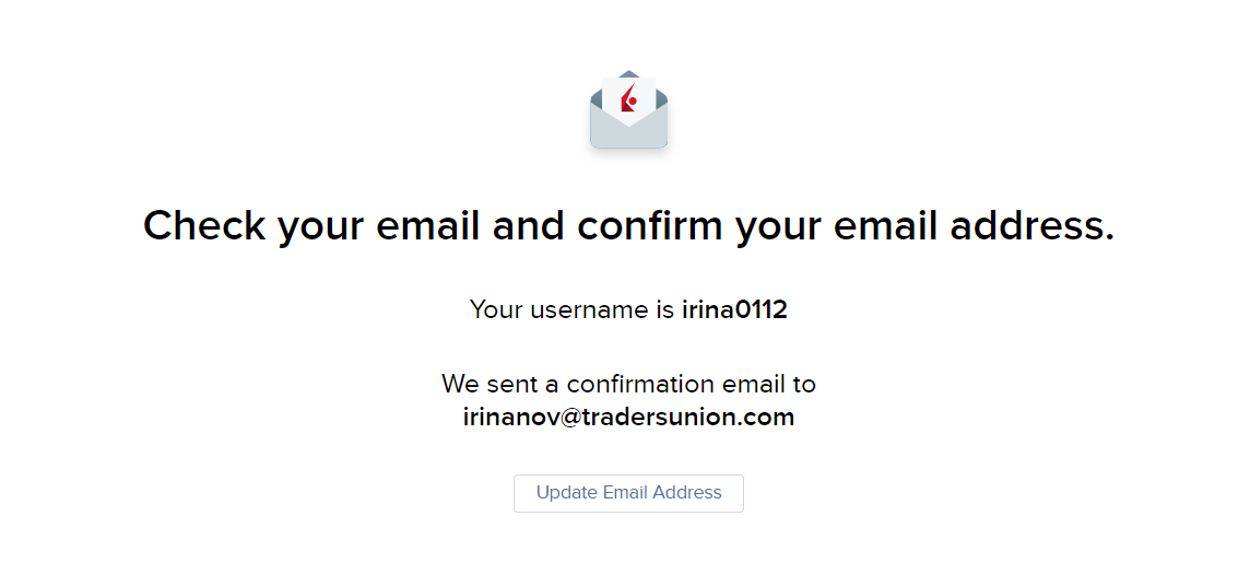 Interactive Brokers Személyes fiók - E-mail megerősítés